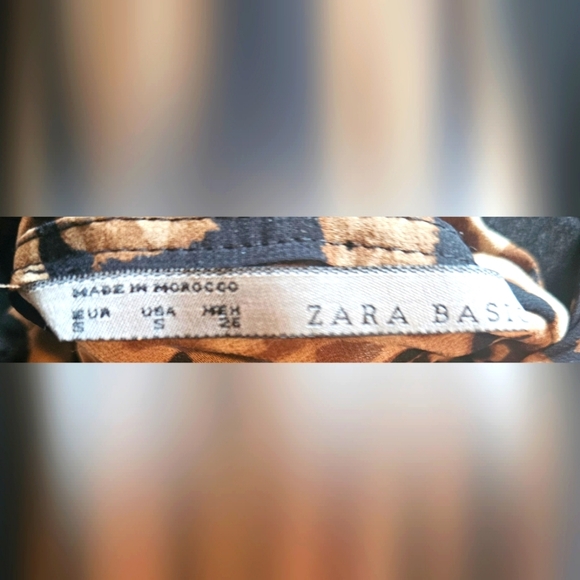 Zara Classic Halter Choker Leopard Print Mini Dress - Picture 5 of 6